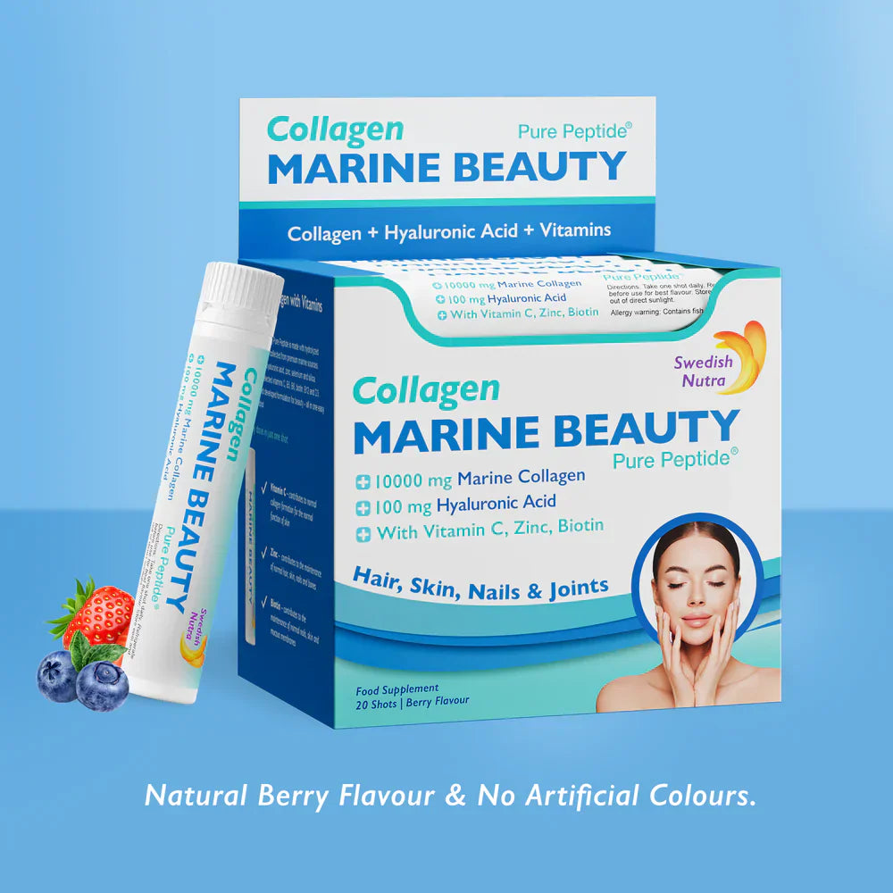 Fish Collagen Marine Beauty 10000 mg с хиалуронова киселина 100 mg /20 x 25 ml /