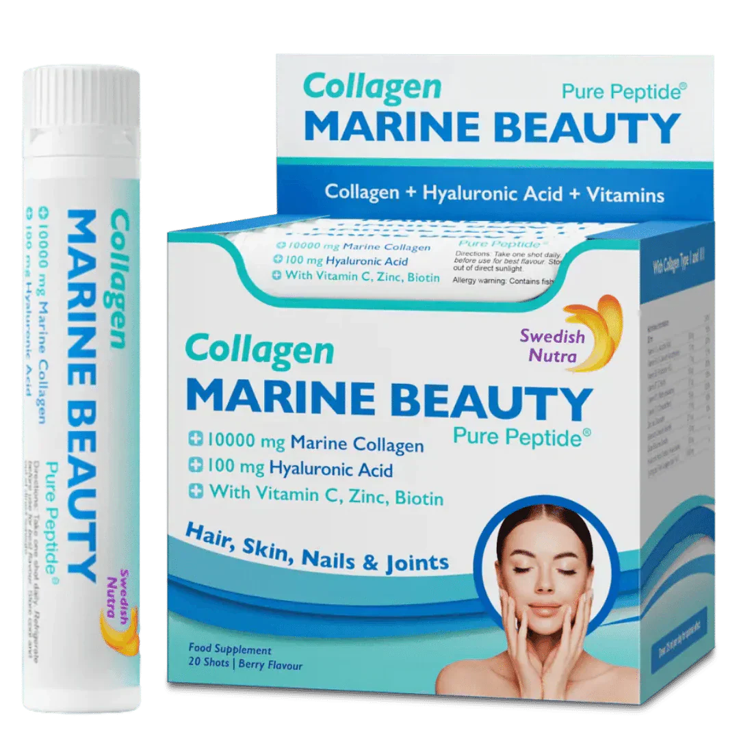 Fish Collagen Marine Beauty 10000 mg с хиалуронова киселина 100 mg /20 x 25 ml /
