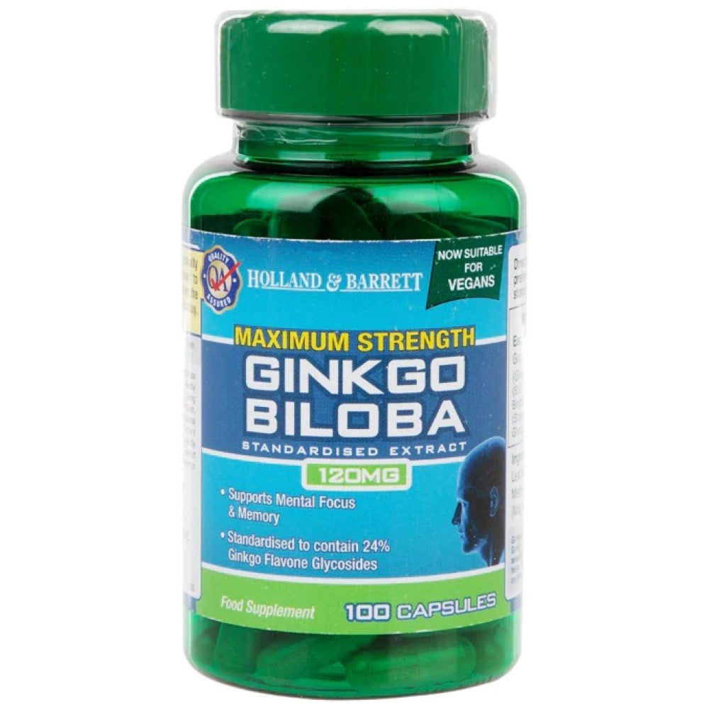 Максимална якост Ginkgo Biloba 120 mg - 100 капсули