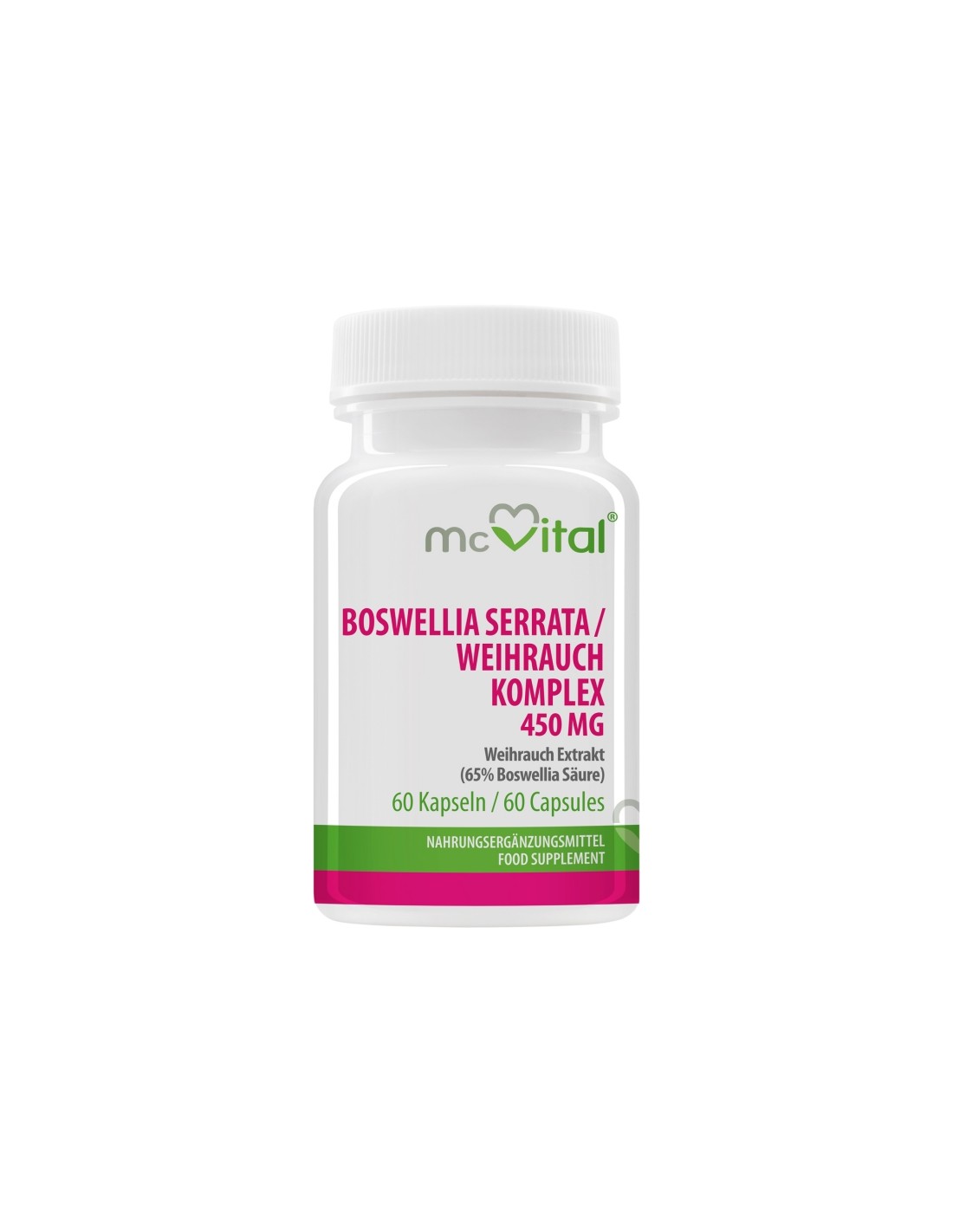 McVital Boswellia с MSM и витамин С - За проблеми със ставите, 60 капсули