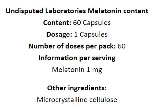 Мелатонин 1 mg - 60 капсули