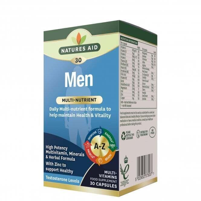 Мъжки мулти-витамини и минерали 30 капсули Naturesaid