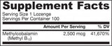 Метил В -12 2500 MCG - 100 сублинглални таблетки