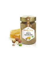 Органичен оцветен мед с лешници - Miele et noisette Bio, 240 g