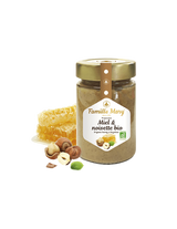 Органичен оцветен мед с лешници - Miele et noisette Bio, 240 g