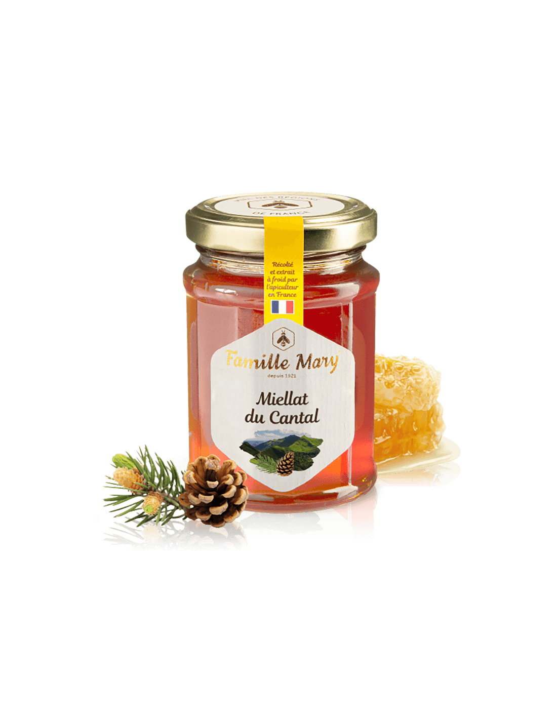 Miellat du Cantal / Bee Honey (Honeydew) от борови игли, 230 g Famille Mary
