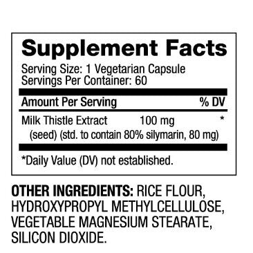 Млечен бодил 100 mg / 60 капачки