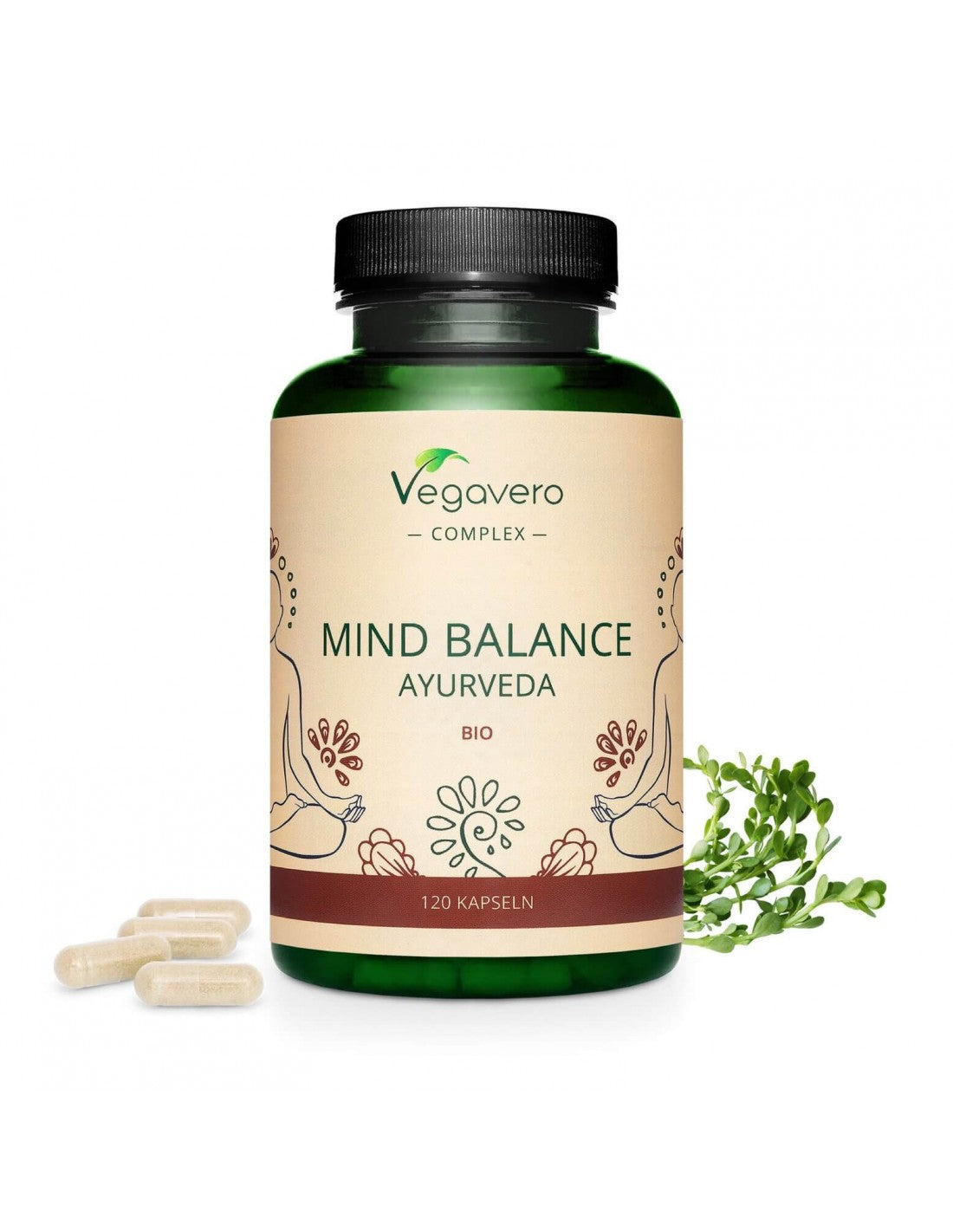 Mind Balance Ayurveda Bio, 120 капсули, 100% веган <tc>Vegavero</tc>