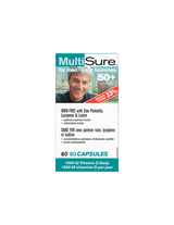 Multisure® Men 50+ / Multivitamins за мъже 50+ (с лутеин, ликопен и трион Palmetto), 80 капсули