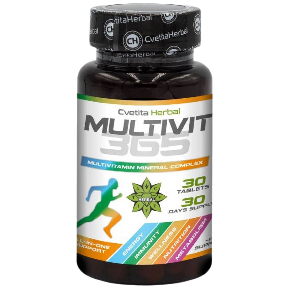 Multivit 365 - Мултивитамини и минерали - 30 таблетки