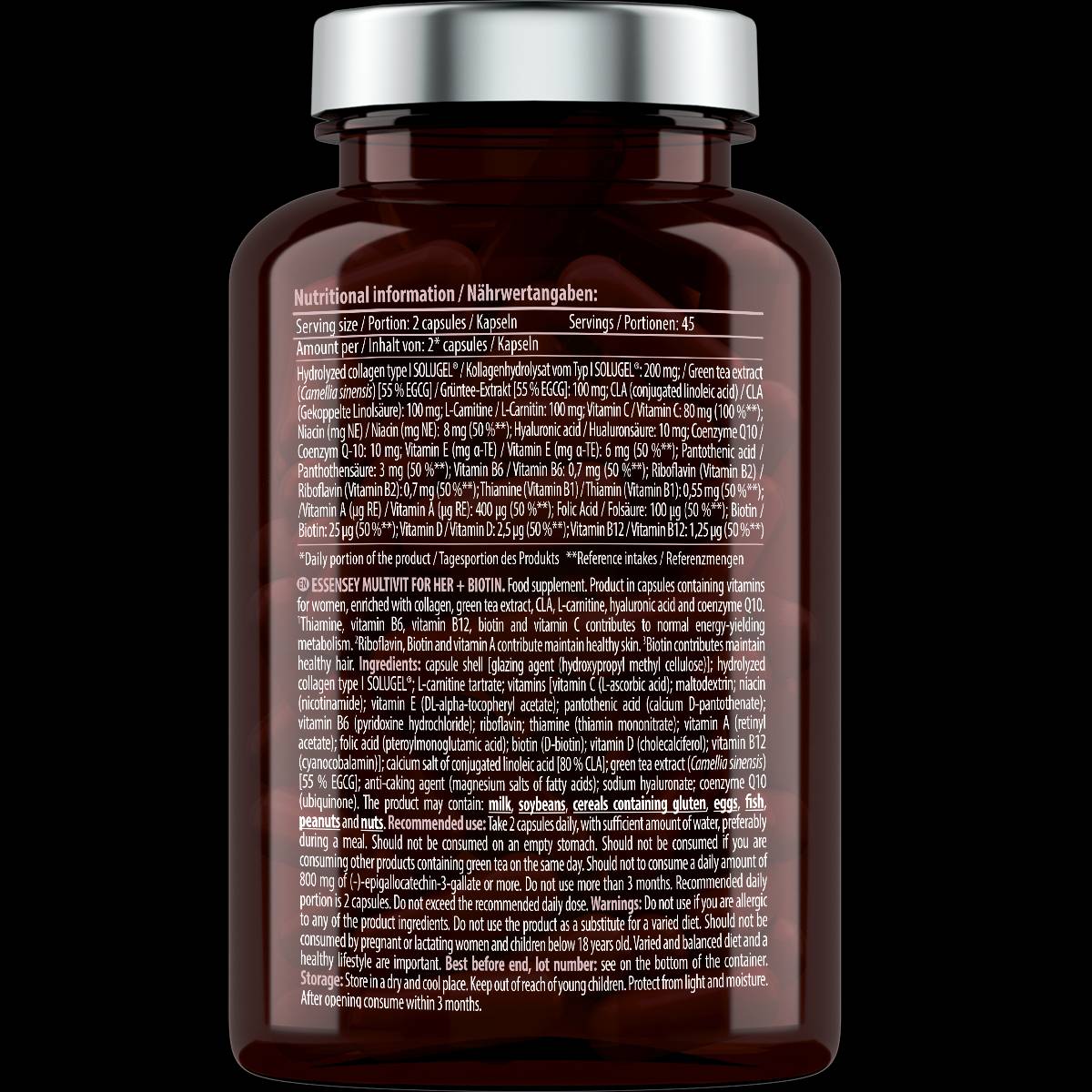 Multivit за нея + биотин - 90 капсули