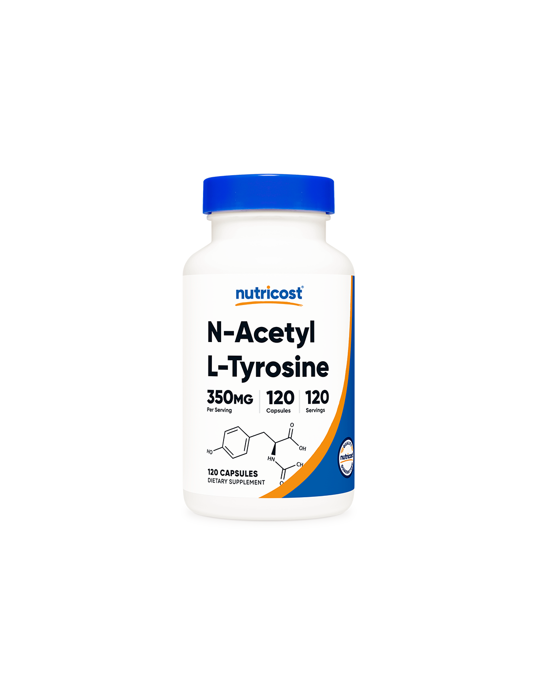 Нервна и мозъчна дейност - N-Acetyl L-Tyrosine, 120 капсули <tc>Nutricost</tc>