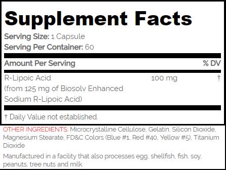 Na-R-ALA 100 mg / стабилен R-ALA-60 капсули
