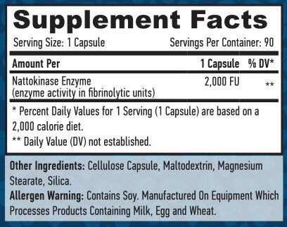 Nattokinase 2000Fu / 90 VCAP.