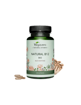 Natural B12 BIO aus Shiitake/ Витамин B12 (от органични медицински гъби шийтаке), 60 капсули, 100% веган <tc>Vegavero</tc>