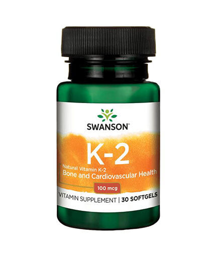 Естествен витамин K2 100 mcg - 30 гел капсули