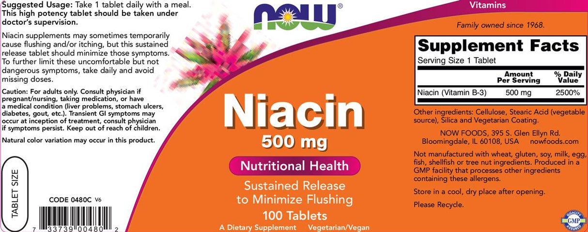 Ниацин 500 mg - 250 таблетки