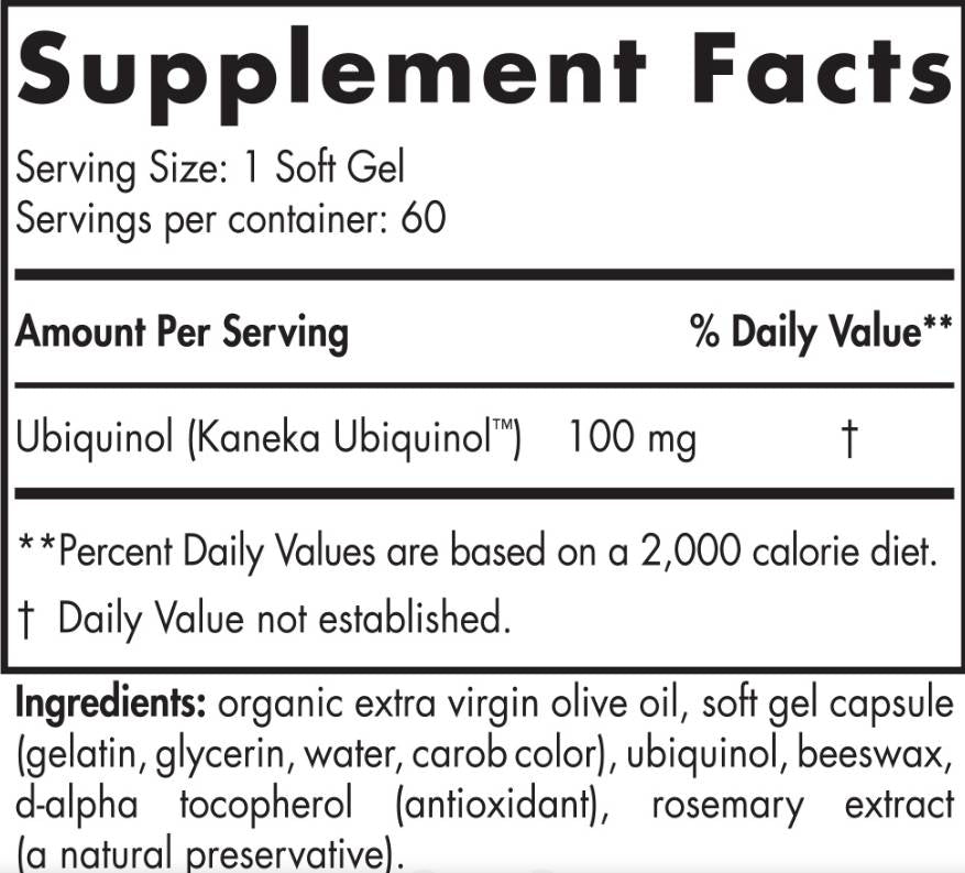 Nordic Coq10 убихинол 100 mg - 60 гел капсули