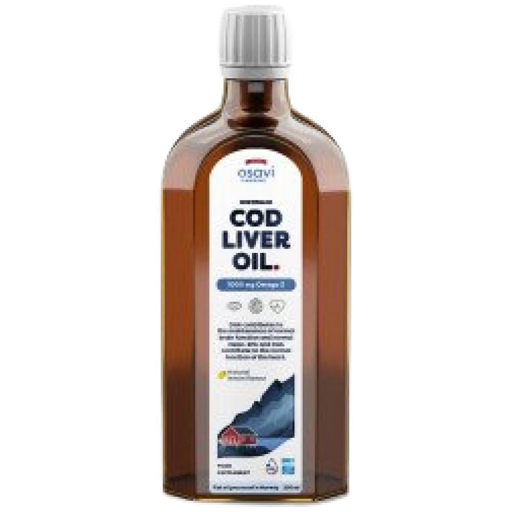 Норвежко масло от черен дроб на треска | Различни аромати Течни омега - 250 ml