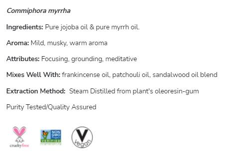MYRRH Смес от масло | Commiphora Myrrha - 30 ml
