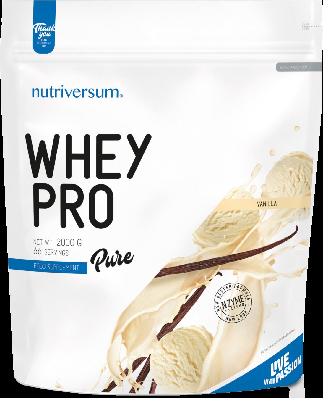 <tc>Nutriversum</tc> Whey Pro Pure | със система N-Zyme [2000 грама, 66 дози]