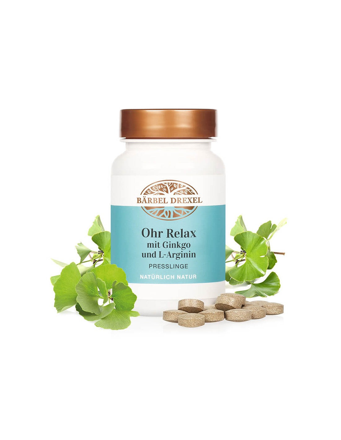 Ohr Relax mit Ginkgo und L-Arginin/ Против шум в ушите, 136 табл. <tc>Bärbel Drexel</tc>
