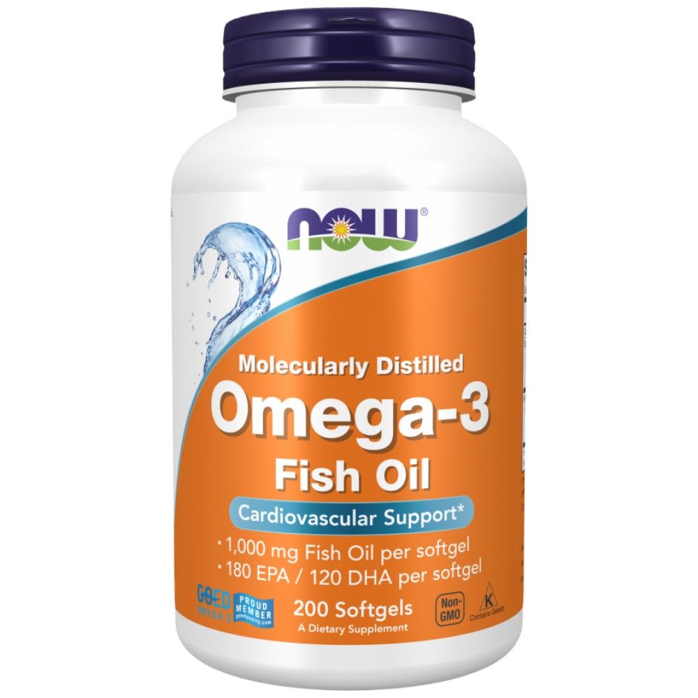 Омега 3 1000 mg / молекулярно дестилиран - 200 гел капсули
