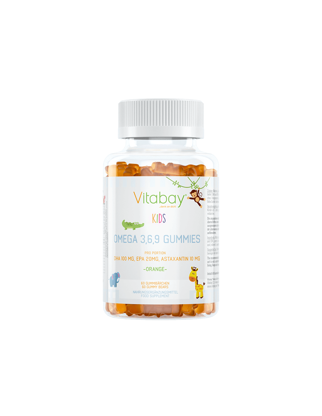 Omega 3-6-9 Gummies Kids / Omega 3-6-9 за деца, 60 желе таблетки с оранжев аромат