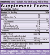 Омега-3 Рибено масло 1000mg. 60 Softgels