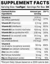 Optivit BP | Основни витамини и минерали - 30 гел капсули