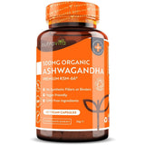 Organic Ashwagandha KSM 66 - Био Ашваганда 500 mg 60 вегански капсули