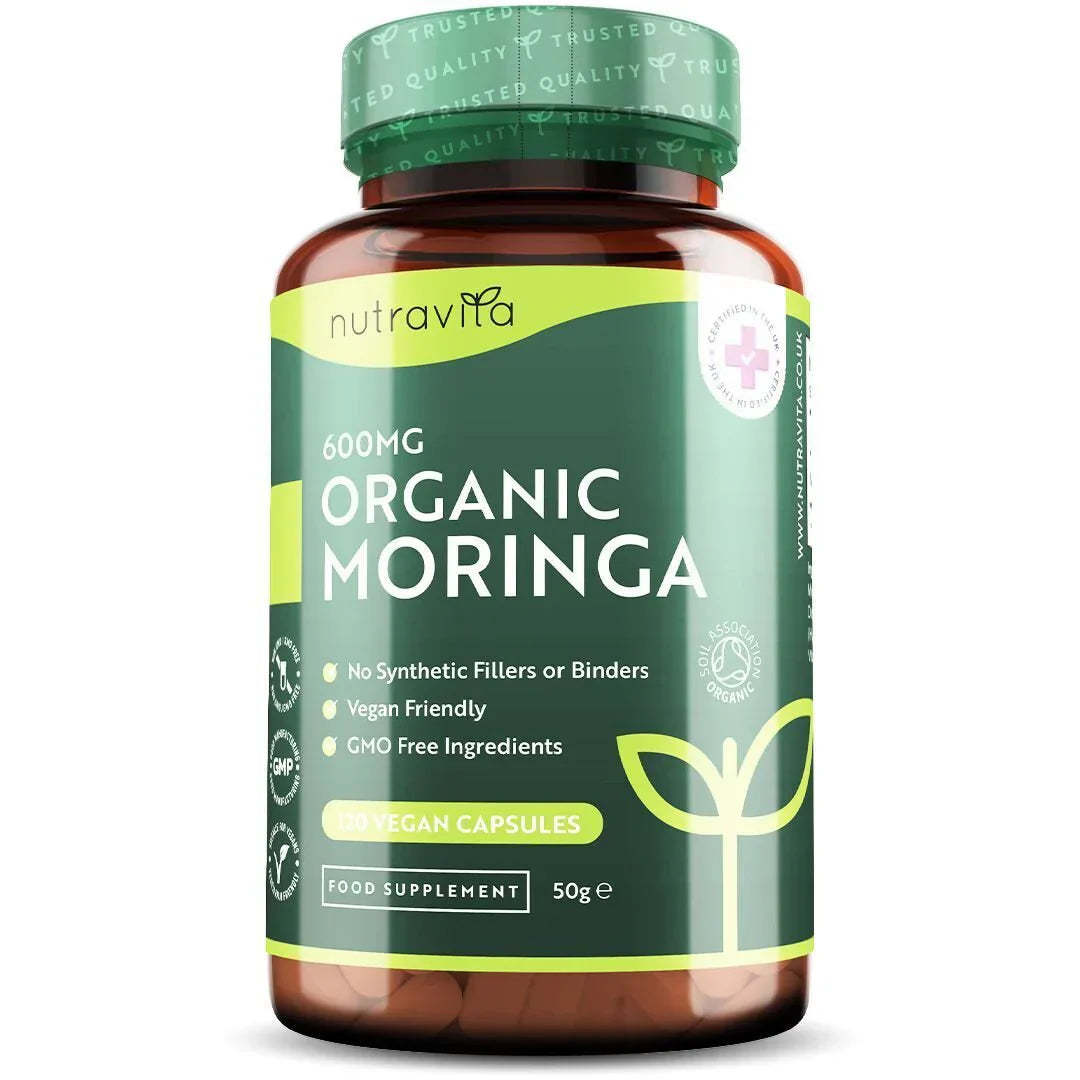 Organic Moringa - Bio Moringa 600 mg 120 вегански капсули