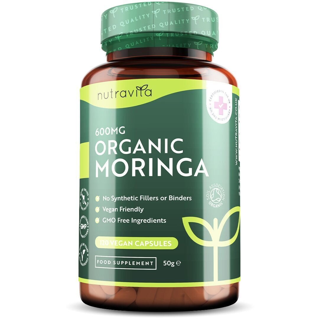 Organic Moringa - Bio Moringa 600 mg 120 вегански капсули