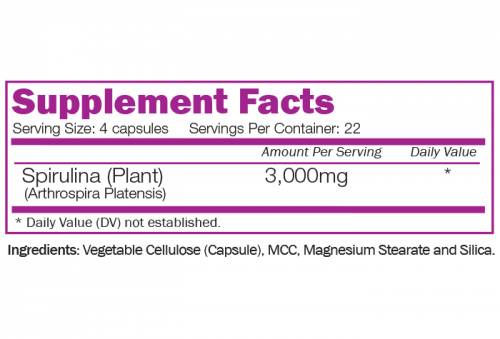 Органична спирулина 3000 mg 90 капсули