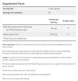 PQQ 40mg Допълнителна сила | С алфа липоева киселина 200 mg - 50 капсули