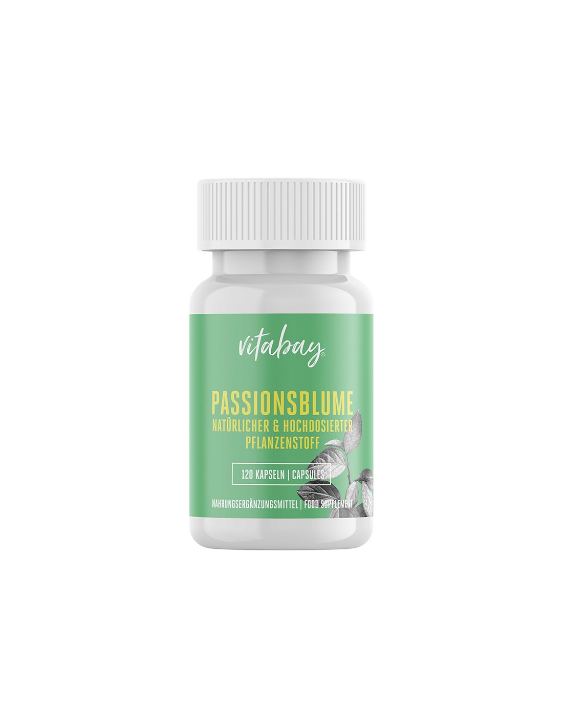 Passionsblume Extrakt - Пасифлора 3750 mg, 120 капсули <tc>Vitabay</tc>