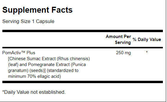 Екстракт от нар 250 mg - 60 капсули