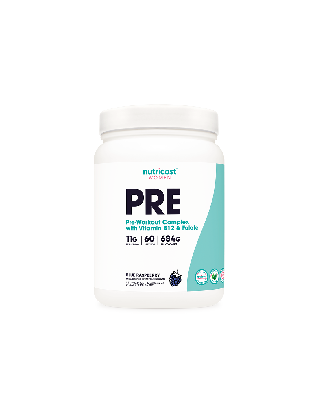 Комплексна фитнес формула за жени Pre-Workout, 684 g на прах <tc>Nutricost</tc>