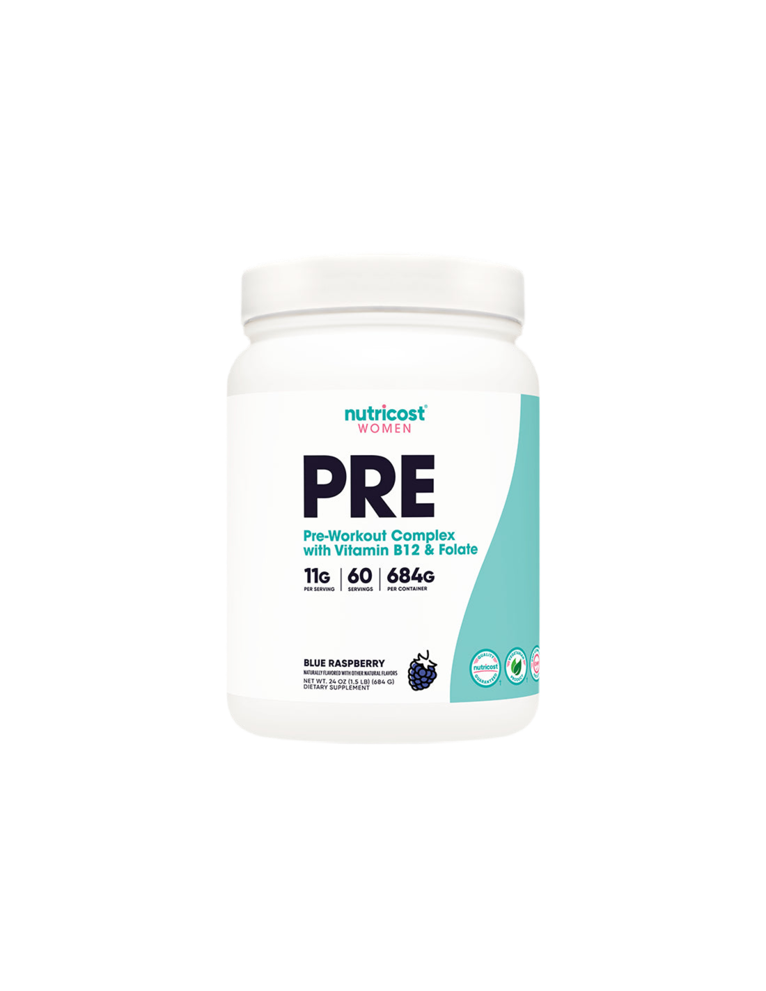 Комплексна фитнес формула за жени Pre-Workout, 684 g на прах <tc>Nutricost</tc>