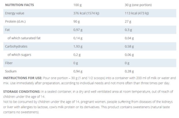 Premium WPI 90 - 0,700 kg