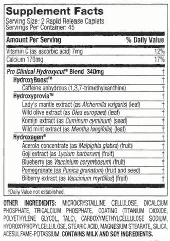 Pro Clinical Hydroxycut отслабване 50% бонус 90 капсули