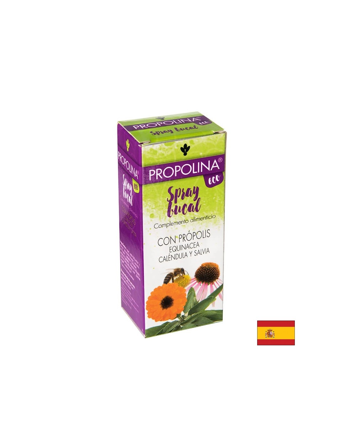 Успокояващ спрей за пръскане на гърлото propolina® - с прополис, ехинацея, лайка и градински чай, 30 ml