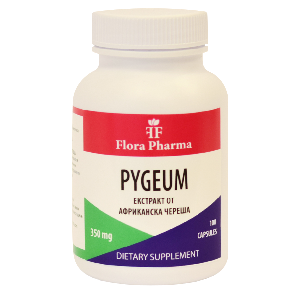 Pygeum 1400 mg / 100 капсули, 25 дози / флора ферма