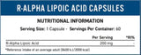 R-ALA 200 mg | R -алфа липоева киселина - 60 капсули