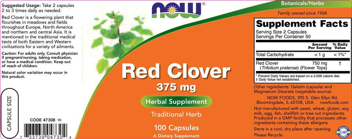 Червена детелина 375 mg - 100 капсули