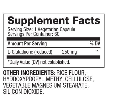 Намален глутатион 250 mg / 60 капачки