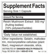 Екстракт от гъби от Reishi 500 mg | Стандартизирани - 90 капсули