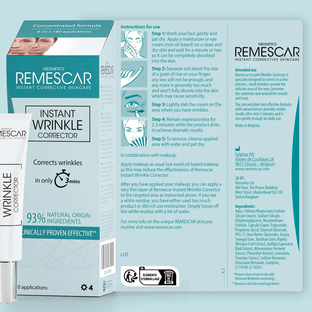 Remescar Instant Wrinkle Corrector - коректор на бръчки с незабавен ефект (180 приложения)