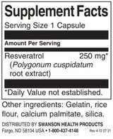 Ресвератрол - по -висока потентност 250 mg / 30 капачки - 0