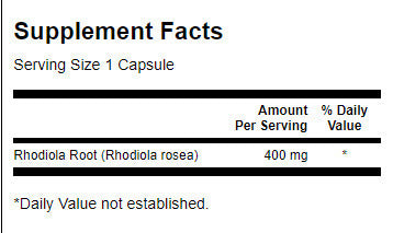 Rhodiola rosea корен 400 mg - 100 капсули